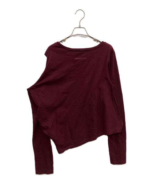 MM6 Maison Margiela（エムエムシックスメゾンマルジェラ）MM6 Maison Margiela (エムエムシックスメゾンマルジェラ) 長袖カットソー ボルドー サイズ:Mの古着・服飾アイテム