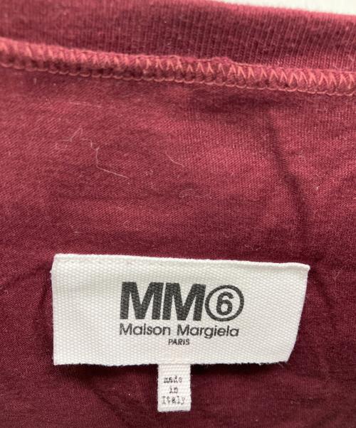 MM6 Maison Margiela（エムエムシックスメゾンマルジェラ）MM6 Maison Margiela (エムエムシックスメゾンマルジェラ) 長袖カットソー ボルドー サイズ:Mの古着・服飾アイテム