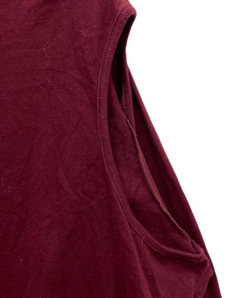 MM6 Maison Margiela（エムエムシックスメゾンマルジェラ）MM6 Maison Margiela (エムエムシックスメゾンマルジェラ) 長袖カットソー ボルドー サイズ:Mの古着・服飾アイテム