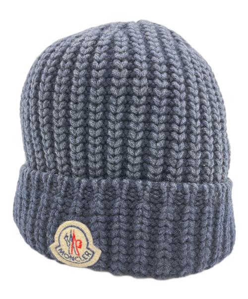 MONCLER（モンクレール）MONCLER (モンクレール) ニット帽 ネイビーの古着・服飾アイテム