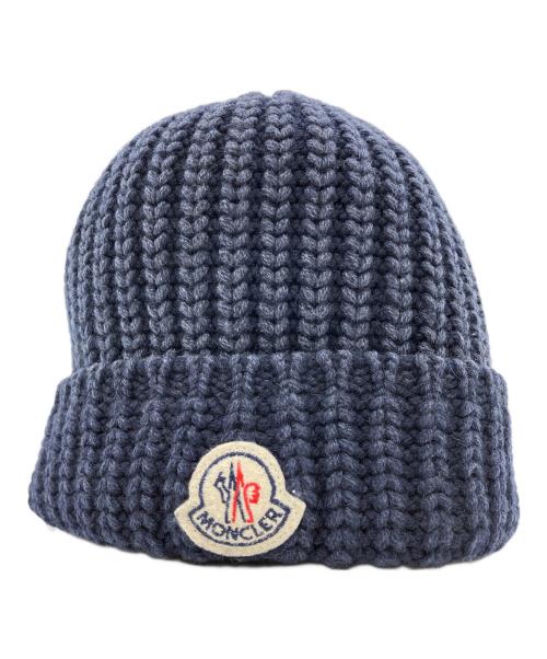 MONCLER（モンクレール）MONCLER (モンクレール) ニット帽 ネイビーの古着・服飾アイテム