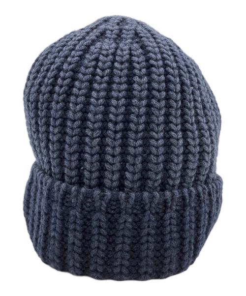 MONCLER（モンクレール）MONCLER (モンクレール) ニット帽 ネイビーの古着・服飾アイテム