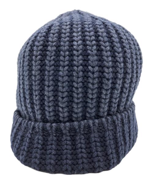 MONCLER（モンクレール）MONCLER (モンクレール) ニット帽 ネイビーの古着・服飾アイテム