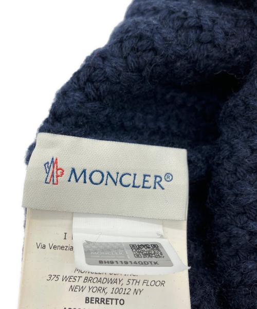 MONCLER（モンクレール）MONCLER (モンクレール) ニット帽 ネイビーの古着・服飾アイテム