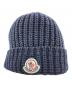 MONCLER (モンクレール) ニット帽 ネイビー：17000円