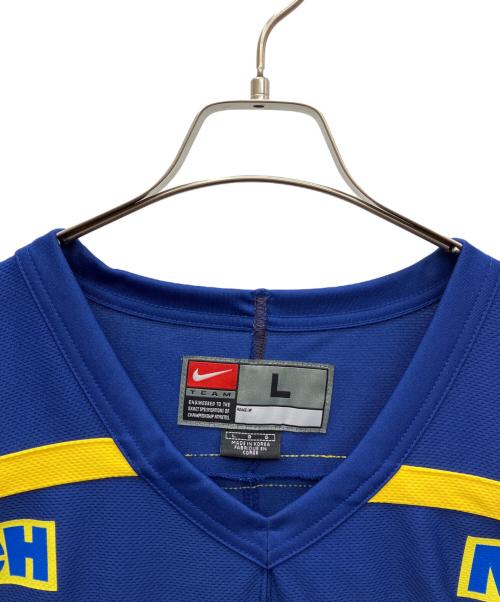 NIKE（ナイキ）NIKE (ナイキ) ゲームシャツ ブルー×イエロー サイズ:Ｌの古着・服飾アイテム