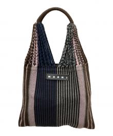 MARNI（マルニ）の古着「ハンモックバッグ」｜ブラウン×ピンク