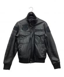 AVIREX（アヴィレックス）の古着「レザージャケット」｜ブラック