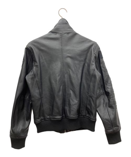 AVIREX（アヴィレックス）AVIREX (アヴィレックス) レザージャケット ブラック サイズ:Mの古着・服飾アイテム