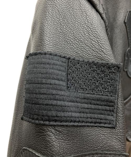 AVIREX（アヴィレックス）AVIREX (アヴィレックス) レザージャケット ブラック サイズ:Mの古着・服飾アイテム
