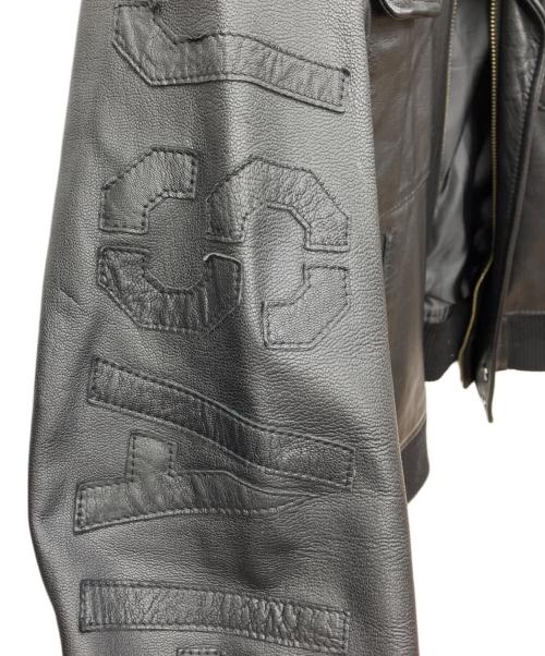 AVIREX（アヴィレックス）AVIREX (アヴィレックス) レザージャケット ブラック サイズ:Mの古着・服飾アイテム