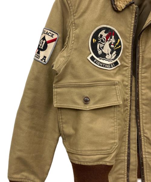 AVIREX（アヴィレックス）AVIREX (アヴィレックス) フライトジャケット オリーブ サイズ:Mの古着・服飾アイテム