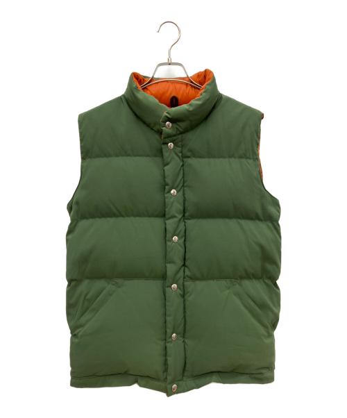 AVIREX（アヴィレックス）AVIREX (アヴィレックス) Crescent Down Works (クレセントダウンワークス) ダウンベスト グリーン サイズ:Lの古着・服飾アイテム