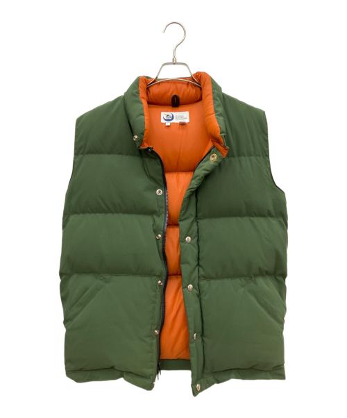 AVIREX（アヴィレックス）AVIREX (アヴィレックス) Crescent Down Works (クレセントダウンワークス) ダウンベスト グリーン サイズ:Lの古着・服飾アイテム
