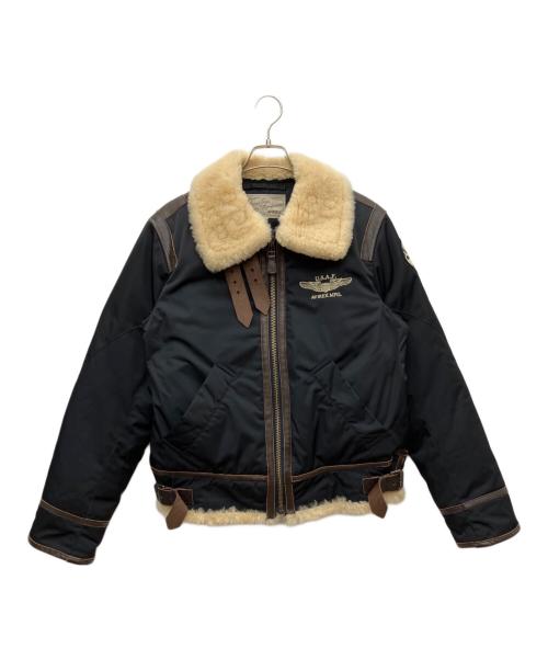 AVIREX（アヴィレックス）AVIREX (アヴィレックス) フライトジャケット ブラック サイズ:Mの古着・服飾アイテム
