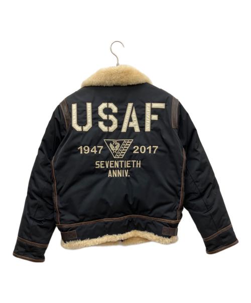 AVIREX（アヴィレックス）AVIREX (アヴィレックス) フライトジャケット ブラック サイズ:Mの古着・服飾アイテム