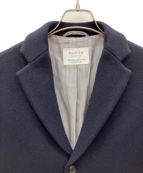 EDIFICE（エディフィス）EDIFICE (エディフィス) ウールチェスターコート ネイビー サイズ:SIZE 40の古着・服飾アイテム