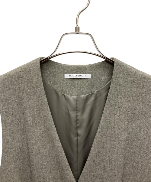 BEAUTY&YOUTH UNITED ARROWS（ビューティーアンドユースユナイテッドアローズ）BEAUTY&YOUTH UNITED ARROWS (ビューティーアンドユースユナイテッドアローズ) ツイル ジャンパースカート&ジレ グレー サイズ:Sの古着・服飾アイテム