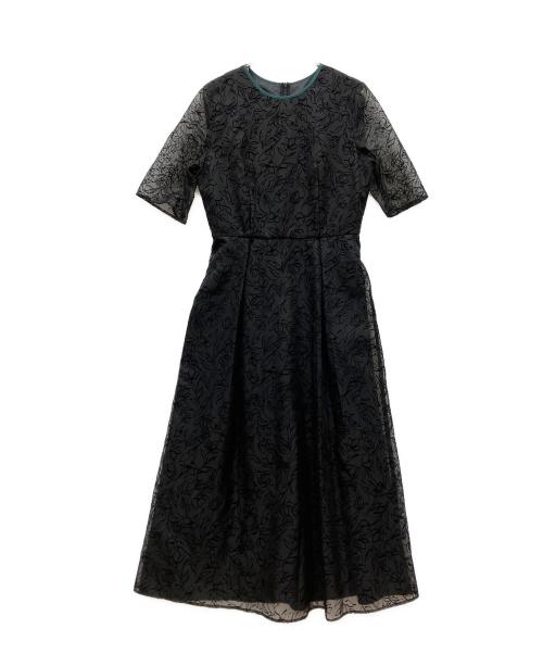 Kaene（カエン）Kaene (カエン) 半袖ワンピース ブラック サイズ:38の古着・服飾アイテム