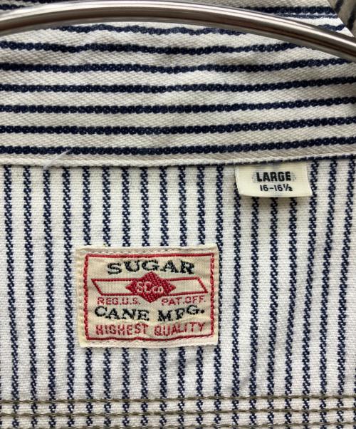 SUGAR CANE（シュガーケーン）SUGAR CANE (シュガーケーン) 半袖シャツ ホワイト サイズ:LARGEの古着・服飾アイテム