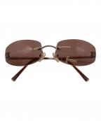 CHANELシャネル）の古着「リムレスサングラス」｜パープル