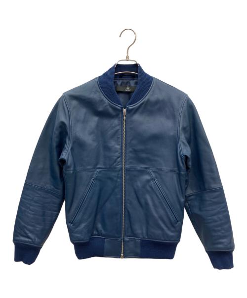 BEAUTY&YOUTH（ビューティーアンドユース）BEAUTY&YOUTH (ビューティーアンドユース) カウ/パネル リブブルゾン ネイビー サイズ:Sの古着・服飾アイテム