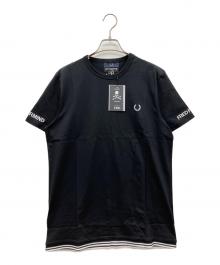 FRED PERRY×Mastermind（フレッドペリー×マスターマインド）の古着「半袖Tシャツ」｜ブラック