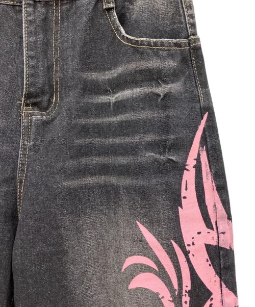 Jaded London（ジェイデッドロンドン）Jaded London (ジェイデッドロンドン) Pink Blade XL Colossus Jeans ブラック サイズ:Lの古着・服飾アイテム