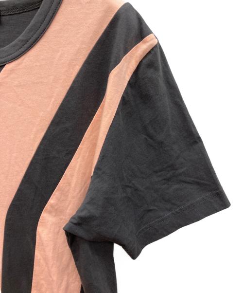 Y-3（ワイスリー）Y-3 (ワイスリー) 半袖Tシャツ グレー×ピンク サイズ:Sの古着・服飾アイテム