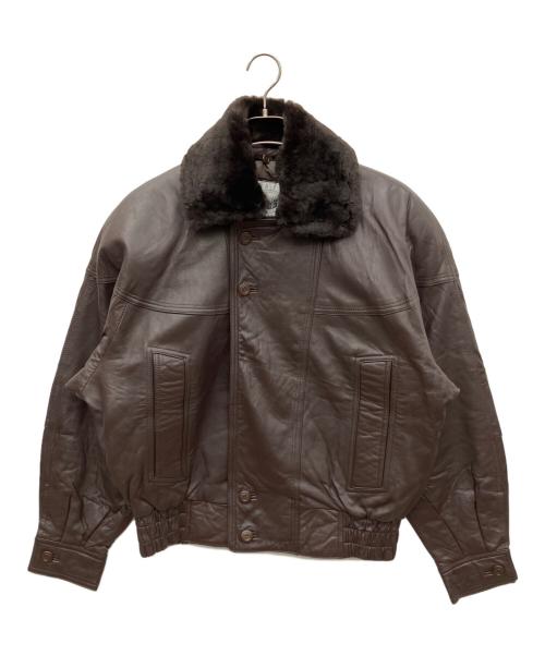 HARAJUKU MOTHER（ハラジュクマザー）HARAJUKU MOTHER (ハラジュクマザー) レザージャケット ブラウン サイズ:LLの古着・服飾アイテム