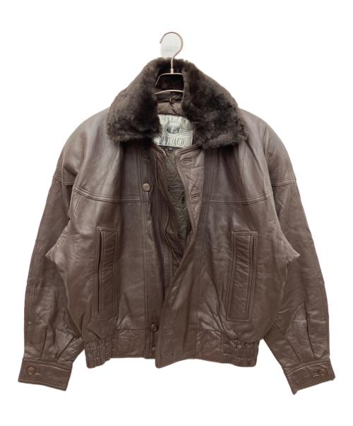 HARAJUKU MOTHER（ハラジュクマザー）HARAJUKU MOTHER (ハラジュクマザー) レザージャケット ブラウン サイズ:LLの古着・服飾アイテム
