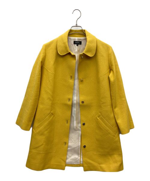 A.P.C.（アーペーセー）A.P.C. (アーペーセー) ステンカラーコート イエロー サイズ:SIZE 36の古着・服飾アイテム