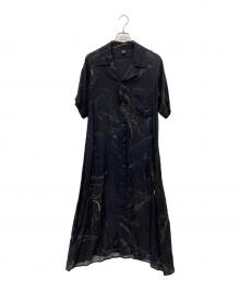 Y's（ワイズ）の古着「シャツワンピース」｜ネイビー