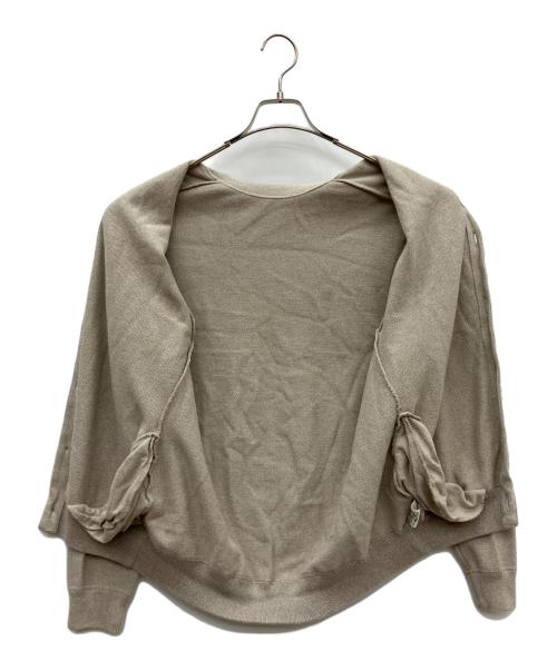 crepuscule（クレプスキュール）crepuscule (クレプスキュール) 薄手カーディガン ベージュ サイズ:1の古着・服飾アイテム