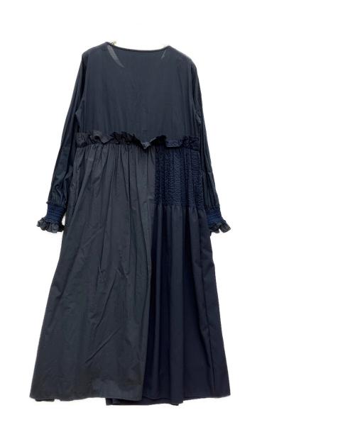 TORI-TO（トリト）TORI-TO (トリト) BEAMS BOY (ビームスボーイ) 長袖ワンピース ネイビー サイズ:36の古着・服飾アイテム