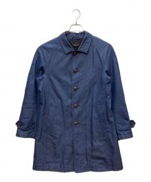 BURBERRY BLACK LABEL（バーバリーブラックレーベル）の古着「ステンカラーコート」｜ネイビー