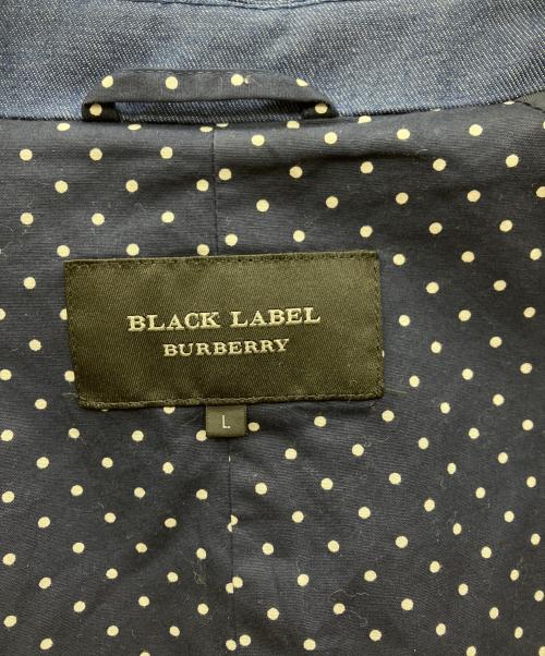 BURBERRY BLACK LABEL（バーバリーブラックレーベル）BURBERRY BLACK LABEL (バーバリーブラックレーベル) ステンカラーコート ネイビー サイズ:Lの古着・服飾アイテム