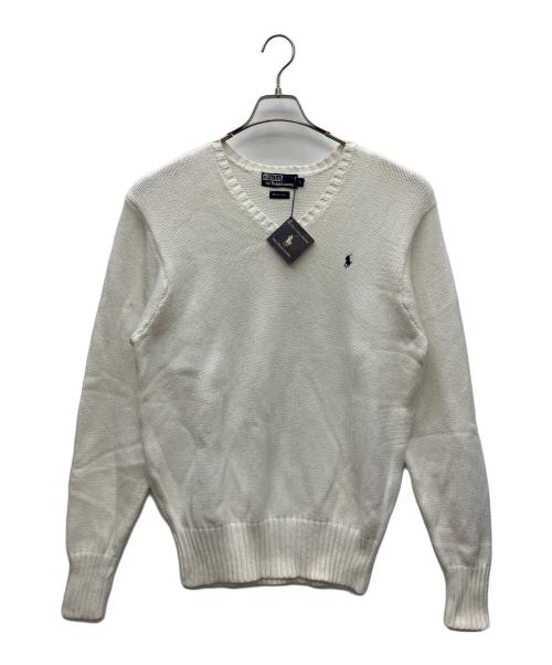 POLO RALPH LAUREN（ポロ・ラルフローレン）POLO RALPH LAUREN (ポロ・ラルフローレン) セーター ホワイト サイズ:Lの古着・服飾アイテム
