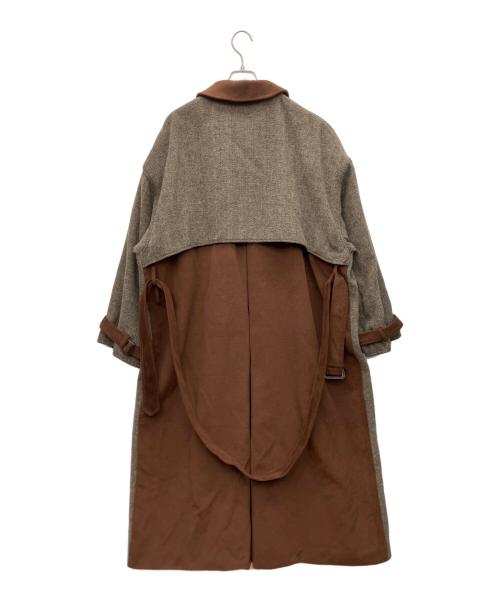 Knuth Marf（クヌースマーフ）Knuth Marf (クヌースマーフ) 切替コート ブラウン サイズ:freeの古着・服飾アイテム