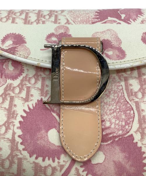 Christian Dior（クリスチャン ディオール）Christian Dior (クリスチャン ディオール) トロッターチェーンショルダーバッグ ピンクの古着・服飾アイテム
