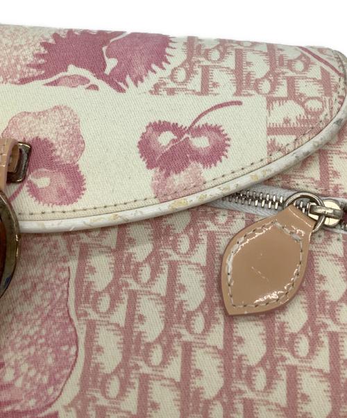 Christian Dior（クリスチャン ディオール）Christian Dior (クリスチャン ディオール) トロッターチェーンショルダーバッグ ピンクの古着・服飾アイテム