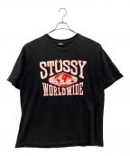stussyステューシー）の古着「Tシャツ」｜ブラック