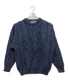 ARAN CRAFTS（アランクラフト）の古着「厚手ニット」｜ネイビー