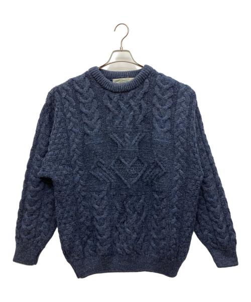 ARAN CRAFTS（アランクラフト）ARAN CRAFTS (アランクラフト) 厚手ニット ネイビー サイズ:Lの古着・服飾アイテム