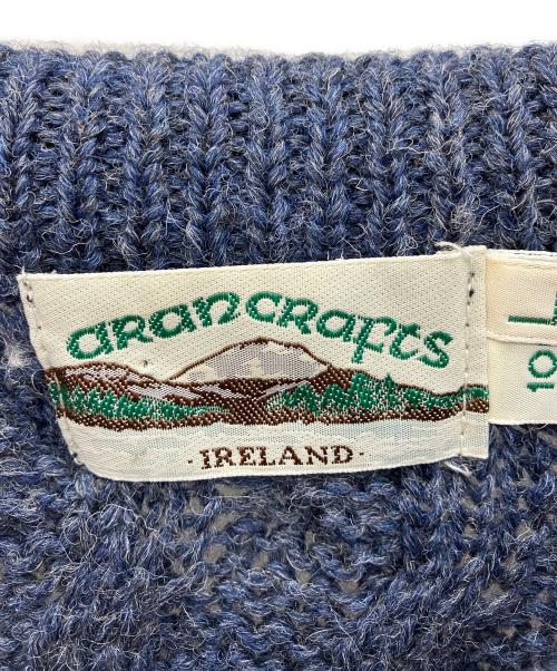 ARAN CRAFTS（アランクラフト）ARAN CRAFTS (アランクラフト) 厚手ニット ネイビー サイズ:Lの古着・服飾アイテム