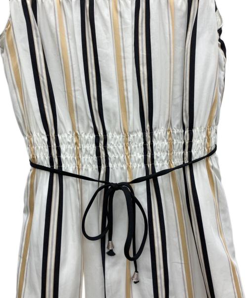 B donna（ビドンナ）B donna (ビドンナ) ノースリーブワンピース ホワイト×ブラック サイズ:SIZE 38 未使用品の古着・服飾アイテム