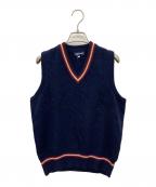 FRED PERRYフレッドペリー）の古着「ニットベスト」｜ネイビー