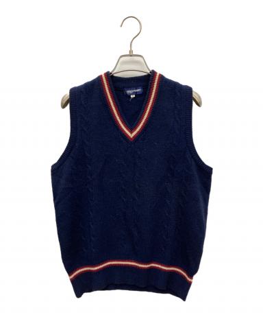 中古・古着通販】FRED PERRY (フレッドペリー) ニットベスト ネイビー