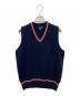 FRED PERRY（フレッドペリー）の古着「ニットベスト」｜ネイビー
