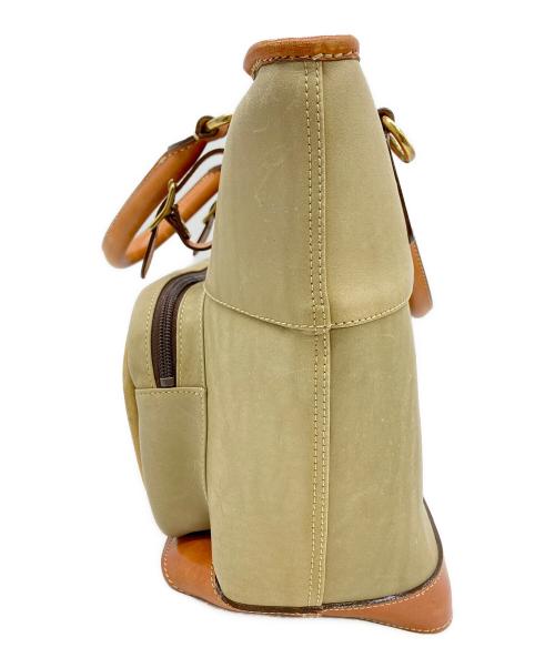 Somes Saddle goro（ソメスサドル）Somes Saddle goro (ソメスサドル) 2WAYトートバッグ ベージュ×ブラウンの古着・服飾アイテム